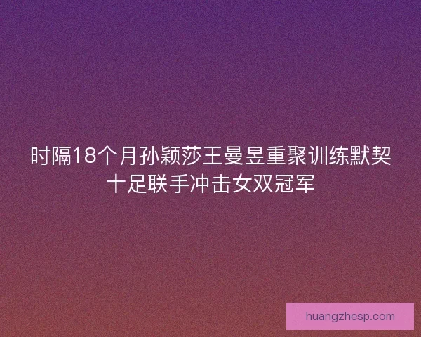 时隔18个月孙颖莎王曼昱重聚训练默契十足联手冲击女双冠军